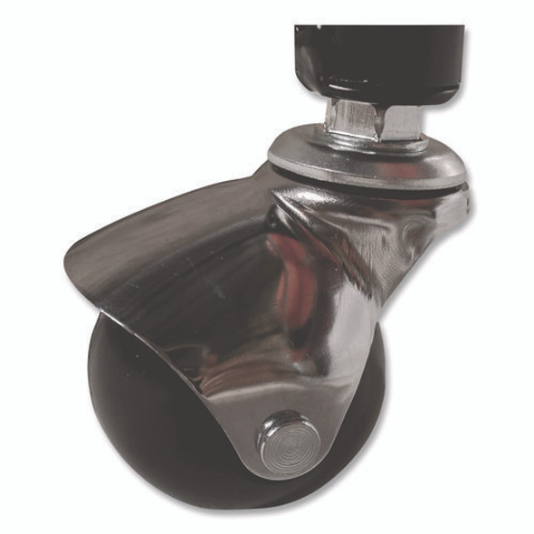 Heavy-Duty Ball Cart, Metal, 132 lb Capacity, 18 x 51 x 38, Black