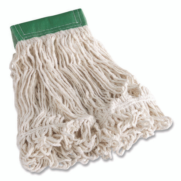 Super Stitch Blend Mop Head, Cotton/Synthetic, Medium, White