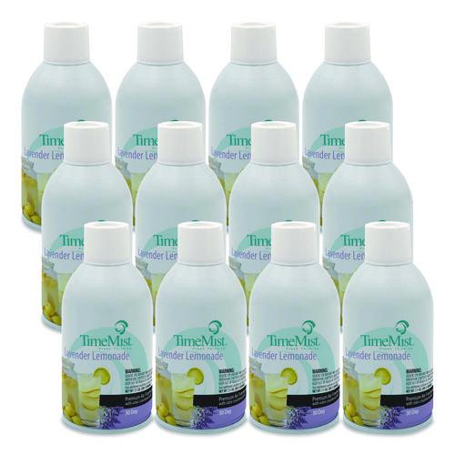Premium Metered Air Freshener Refill, Lavender Lemonade, 7.1 oz Aerosol Spray, 12/Carton