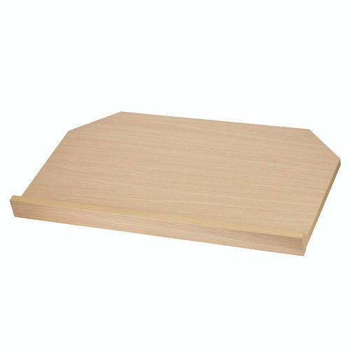 Foldable Tabletop Podium Lectern Speaker Stand, 27 x 16 x 19, Medium Oak