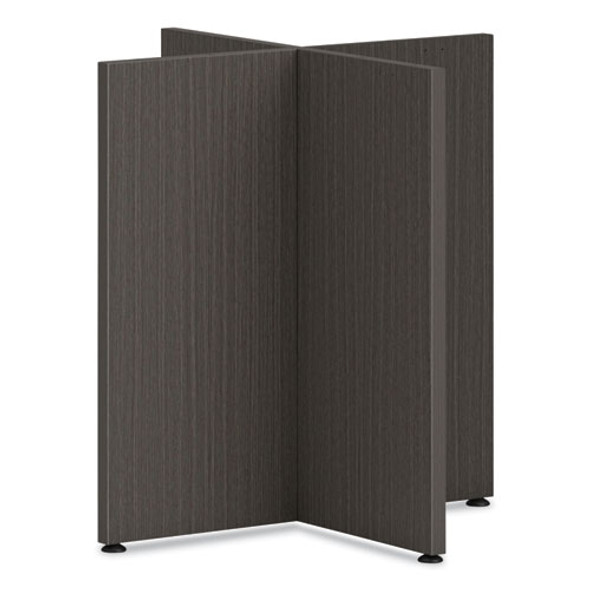 Mod X-Base for 42" Table Tops, 27.48w x 27.48d x 28h, Slate Teak