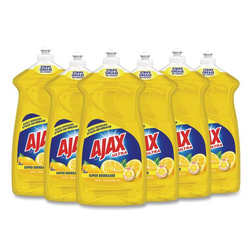 Dish Detergent, Lemon Scent, 52 oz Bottle, 6/Carton