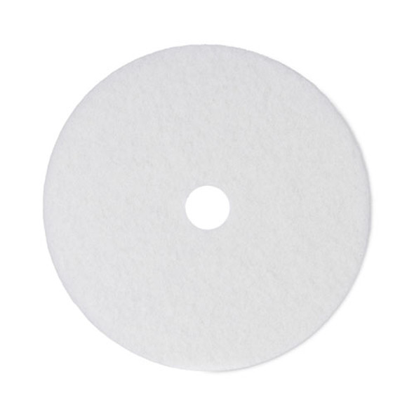 Polishing Floor Pads, 21" Diameter, White, 5/Carton Polishing Floor Pads, 21" Diameter, White, 5/Carton