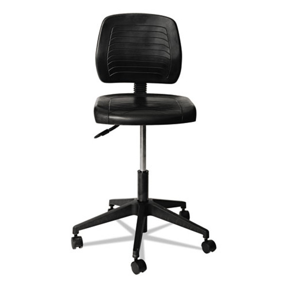 Alera WL Series Workbench Stool, Supports Up to 250 lb, 17.25" to 25" Seat Height, Black