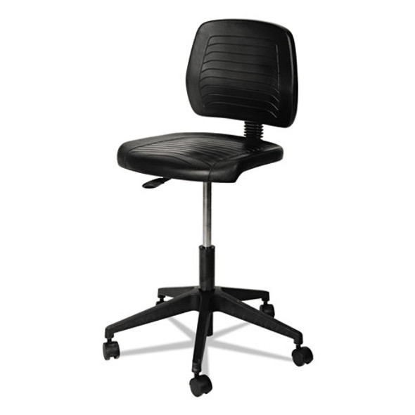 Alera WL Series Workbench Stool, Supports Up to 250 lb, 17.25" to 25" Seat Height, Black