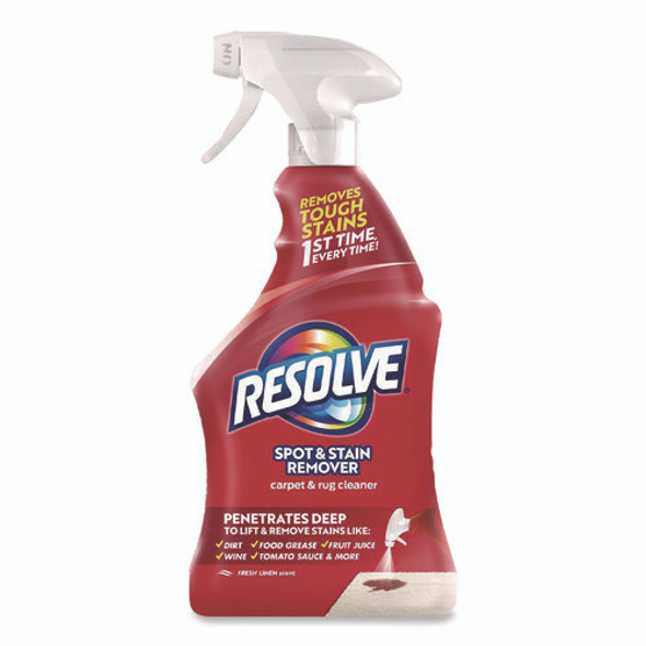 Triple Oxi Advanced Trigger Carpet Cleaner, Fresh Linen, 22 oz Spray Bottle, 12/Carton