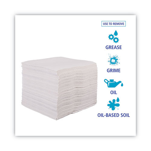 DRC Wipers, 12 x 13, White, 90 Bag, 12 Bags/Carton