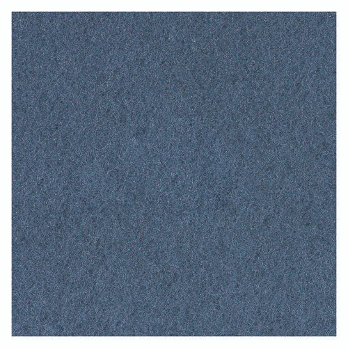 Scrubbing Floor Pads, 17" Diameter, Blue, 5/Carton
