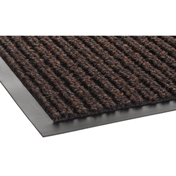 Needle Rib Wipe and Scrape Mat, Polypropylene, 36 x 120, Brown
