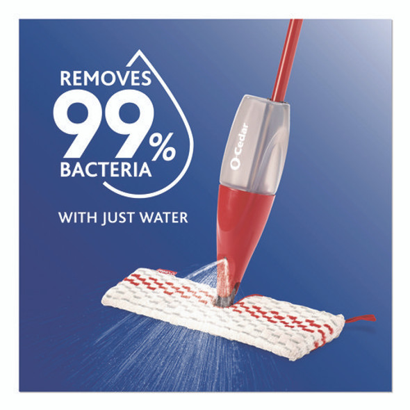 ProMist MAX Refill, Microfiber, Custom Size for ProMist Mop System, Red/White/Gray, 4/Carton