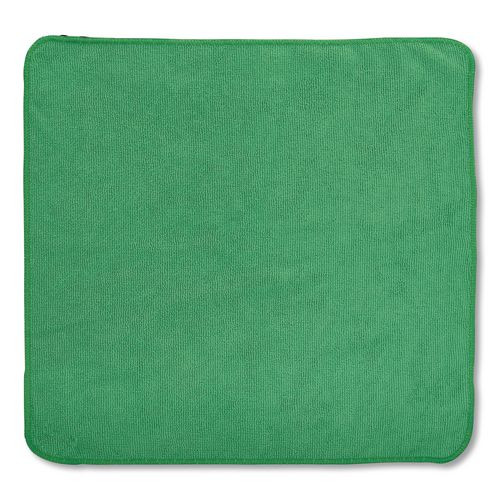 Microfiber Cleaning Cloths, 16 x 16, Green, 24/Pack