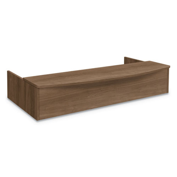 Foundation Reception Station with Bow Front, 72" x 36" x 14.25", Pinnacle