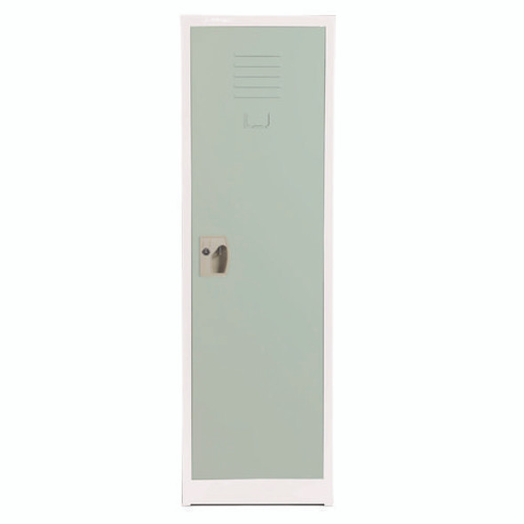 Steel Storage Locker, 1 Compartment, 15 x 15 x 48, Misty Green