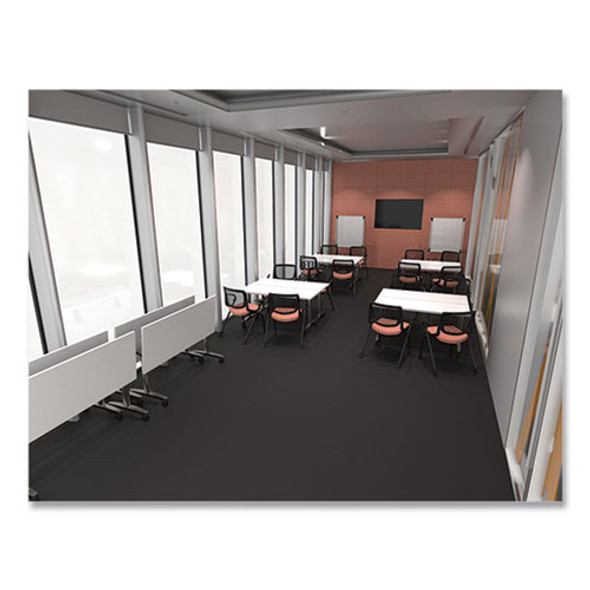 Workplace2.0 Nesting Training Table, Rectangular, 60w x 24d x 29.5h, Silver Mesh