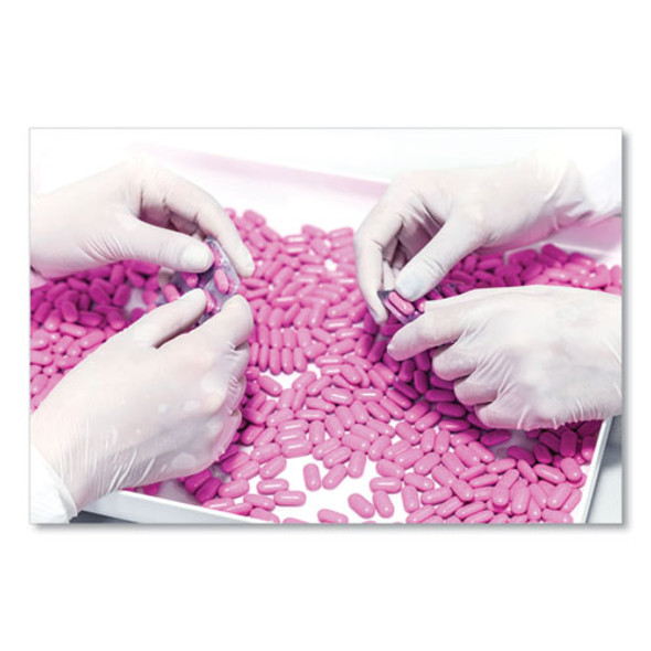 Latex Examination Gloves, Powder-Free, Large, Cream, 5 mil, 100/Box, 10 Boxes/Carton