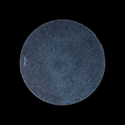 EZ Care Polishing Pad, 27" Diameter, Black/Gray, 2/Carton