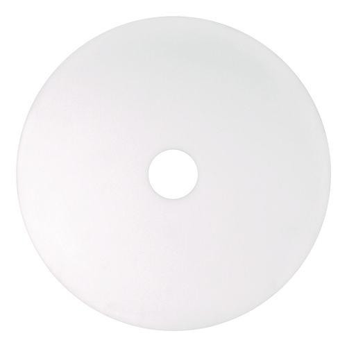 XTRACT Melamine Floor Pad, 20" Diameter, White/Brown, 5/Carton