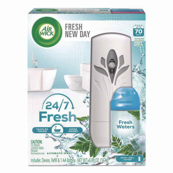 Freshmatic Life Scents Starter Kit, 5.89 oz Fresh Waters Refill/AA Battery