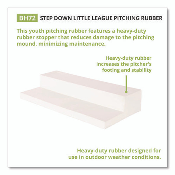Step Down Youth Pitching Rubber, 18" x 4"