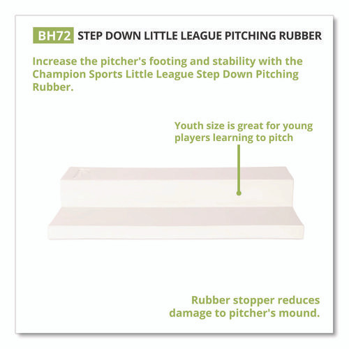 Step Down Youth Pitching Rubber, 18" x 4"