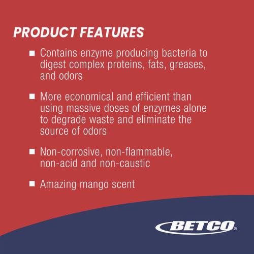 PUSH All Purpose Cleaner and Odor Eliminator, Mango Scent, 128 oz Bottle, 4/Carton