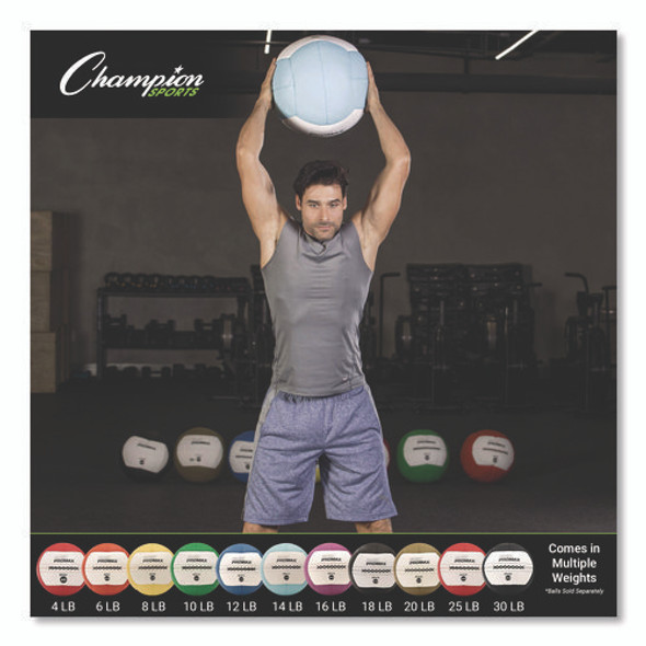 Rhino Promax Medicine Ball, 20 lb, Brown