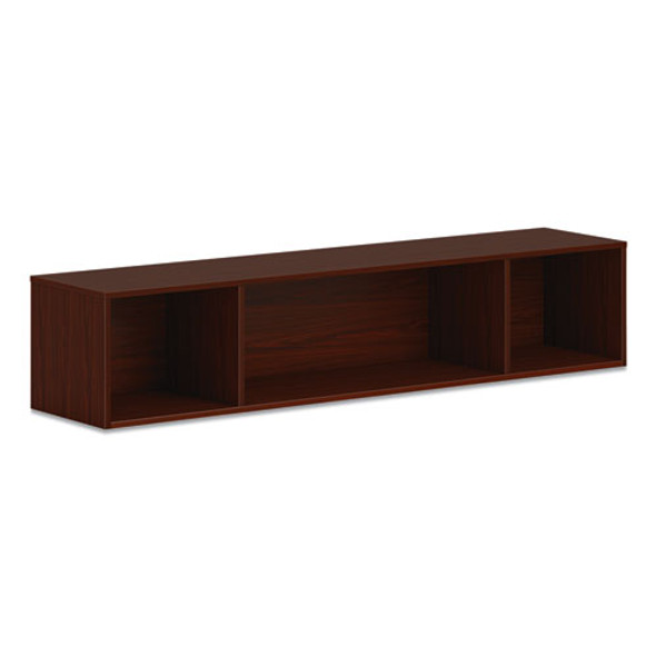 Mod Wall Storage, 66w x 14d x 39.75h, Traditional Mahogany