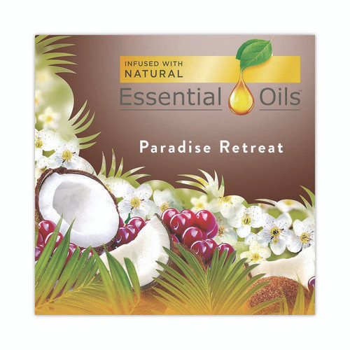 Scented Oil Refills, Paradise Retreat, 0.67 oz, 2/Pack, 6 Packs/Carton