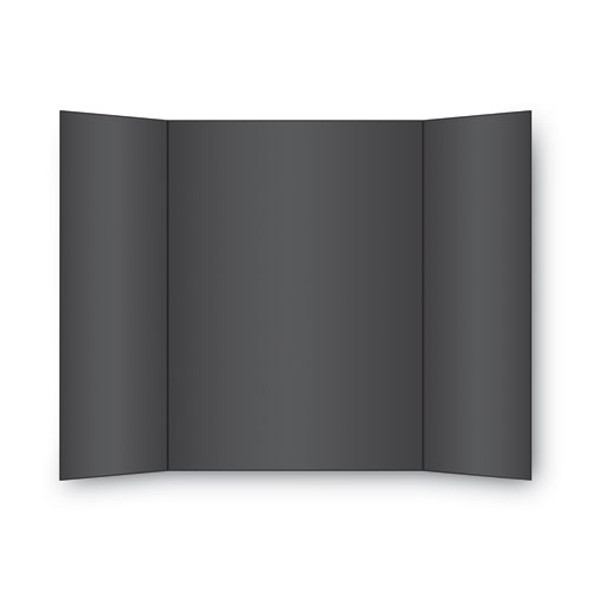 Two Cool Tri-Fold Poster Board, 36 x 48, Black/White, 6/Carton
