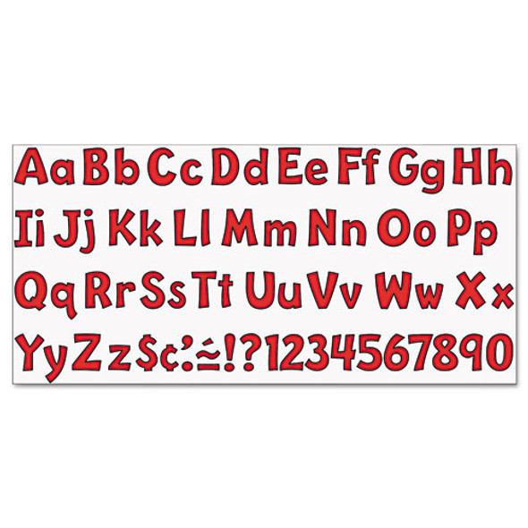 Ready Letters Playful Combo Set, 4" Tall, Red Characters, 216/Set