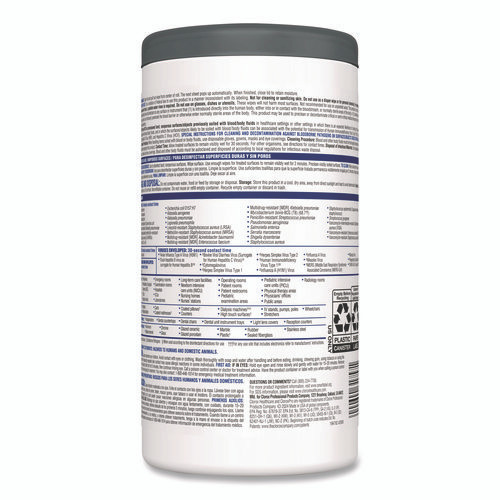 VersaSure Cleaner Disinfectant Wipes, 1-Ply, 6.75 x 8, Original Scent, White, 85 Towels/Can