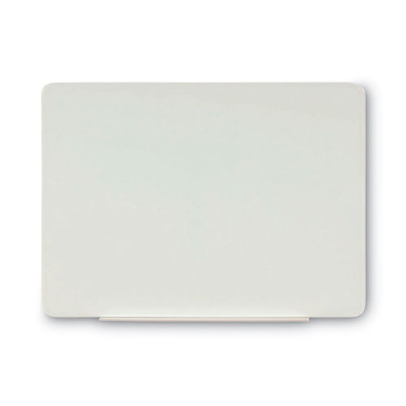 Magnetic Glass Dry Erase Board, 48" x 36", Opaque White Surface