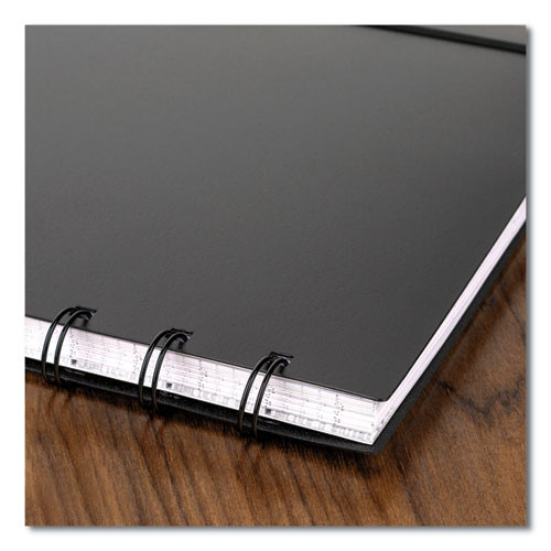 Move-A-Page Academic Weekly/Monthly Planners, 11 x 9, Black Cover, 12-Month (July to June): 2024 to 2025