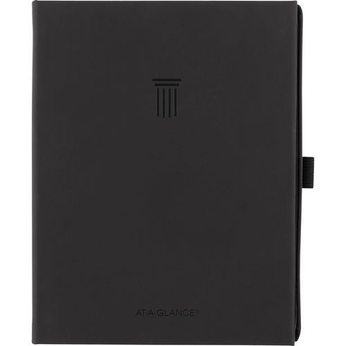 Foundation Undated Weekly/Monthly Planner, 8.5" x 6.75", Black Cover, 12-Month: Undated