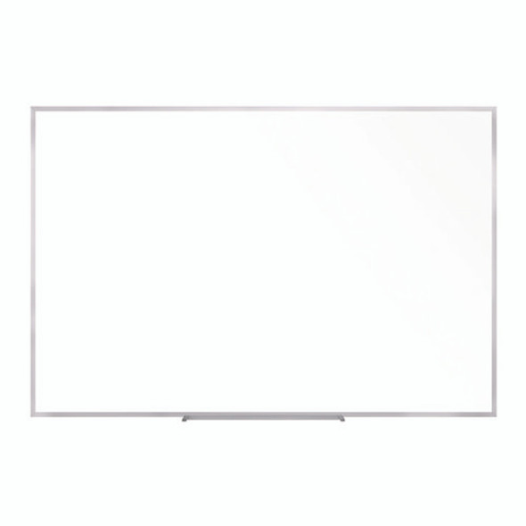 Non-Magnetic Whiteboard with Aluminum Frame, 87.91" x 48.5", White Surface, Satin Aluminum Frame