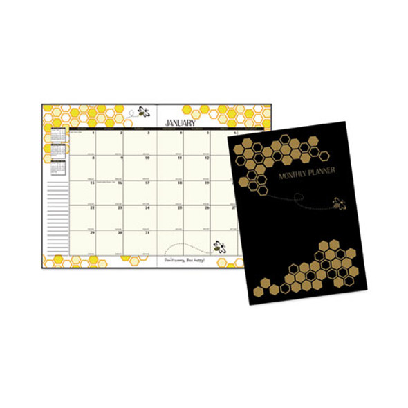 Recycled Honeycomb Monthly Planner, Honeycomb Artwork, 11 x 7, Black/Gold Cover, 12-Month (Jan to Dec): 2025 Recycled Honeycomb Monthly Planner, Honeycomb Artwork, 11 x 7, Black/Gold Cover, 12-Month (Jan to Dec): 2025