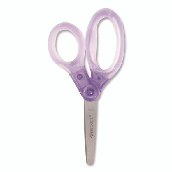 Jellies Kids Scissors, 5" Long, Straight Assorted Handle Colors, 12/Pack