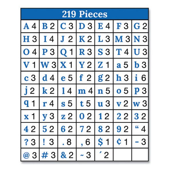 EZ Letter Combo Packs, 4" Tall, Assorted Color Splash Character Colors, 219 Pieces EZ Letter Combo Packs, 4" Tall, Assorted Color Splash Character Colors, 219 Pieces