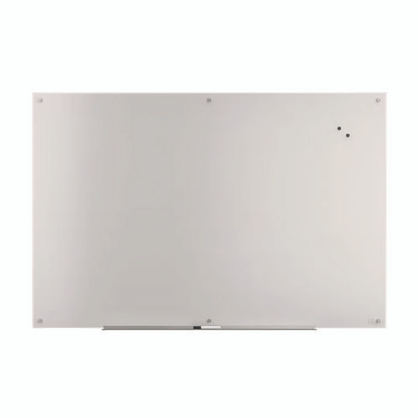 Magnetic Tempered Glass Dry Erase Board, 72" x 48", White Surface