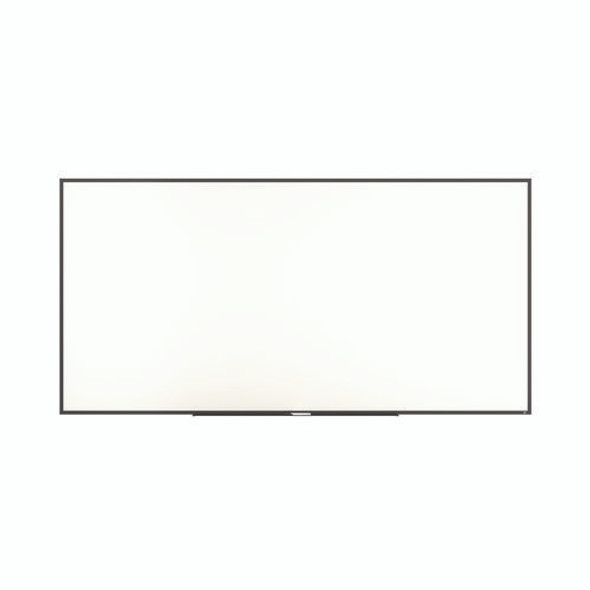 Melamine Dry Erase Board, 96" x 48", White Surface, Black Aluminum Frame