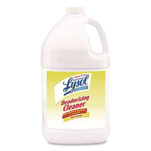 Disinfectant Deodorizing Cleaner Concentrate, 1 gal Bottle, Lemon Scent