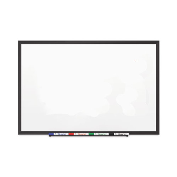 Classic Series Porcelain Magnetic Dry Erase Board, 96" x 48", White Surface, Black Aluminum Frame
