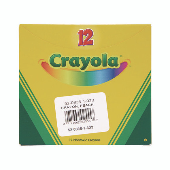 Bulk Crayons, Peach, 12/Box