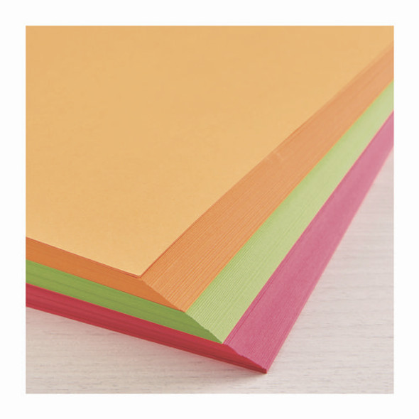 Color Cardstock -"Bright" Assortment, 65 lb Cover Weight, 8.5 x 11, Assorted, 150/Pack