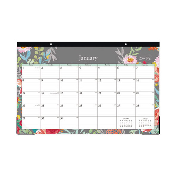 Sophie Desk Pad, Floral Artwork, 17 x 11, Multicolor Sheets, Black Binding, Clear Corners, 12-Month (Jan to Dec): 2025 Sophie Desk Pad, Floral Artwork, 17 x 11, Multicolor Sheets, Black Binding, Clear Corners, 12-Month (Jan to Dec): 2025