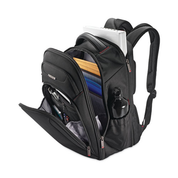 Xenon 3 Laptop Backpack, Fits Devices Up to 15.6", Ballistic Polyester, 12 x 8 x 17.5, Black