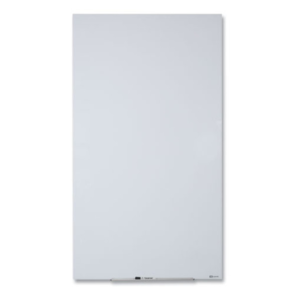 InvisaMount Vertical Magnetic Glass Dry-Erase Boards, 28" x 50", White Surface