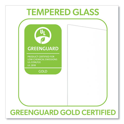 InvisaMount Vertical Magnetic Glass Dry-Erase Boards, 28" x 50", White Surface