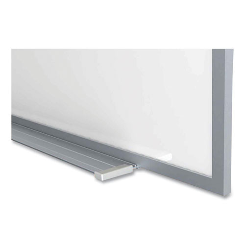 Magnetic Porcelain Whiteboard with Aluminum Frame, 72.5" x 60.47", White Surface, Satin Aluminum Frame
