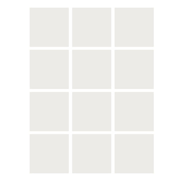 Dry Erase Stickables with Dry Erase Marker, White, 4" x 4", 12 Per Pack, 2 Packs